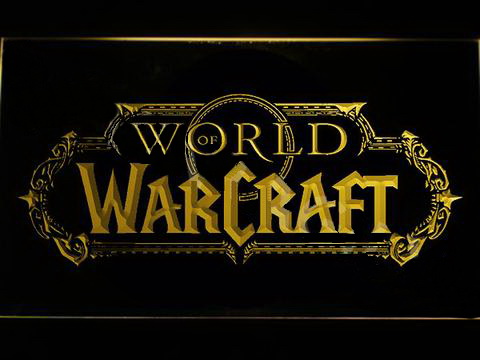 World of online warcraft neon sign